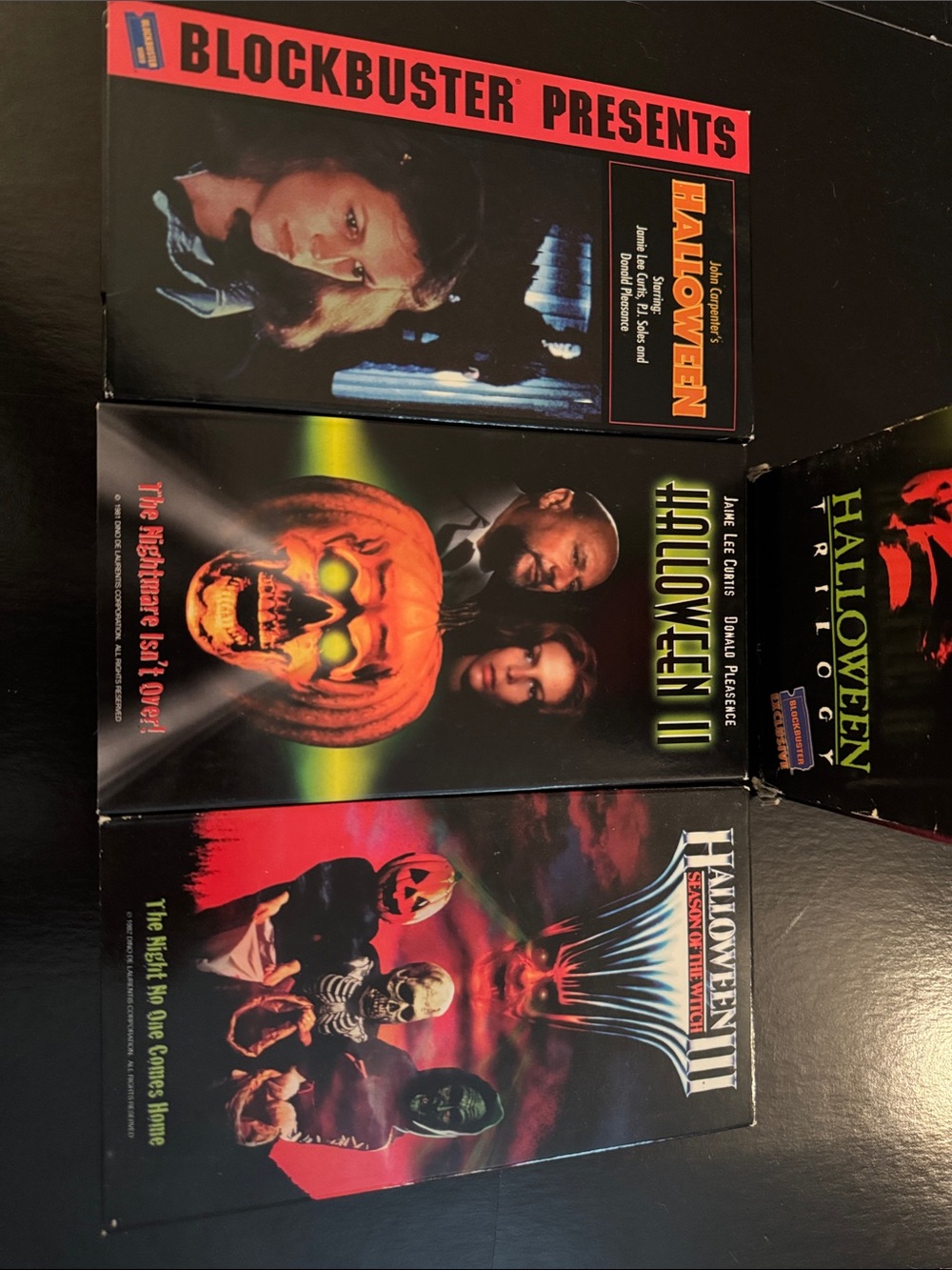 Halloween Trilogy VHS Box Set - Blockbuster Edition! 3 VHS 📼 tested. Horror lot!